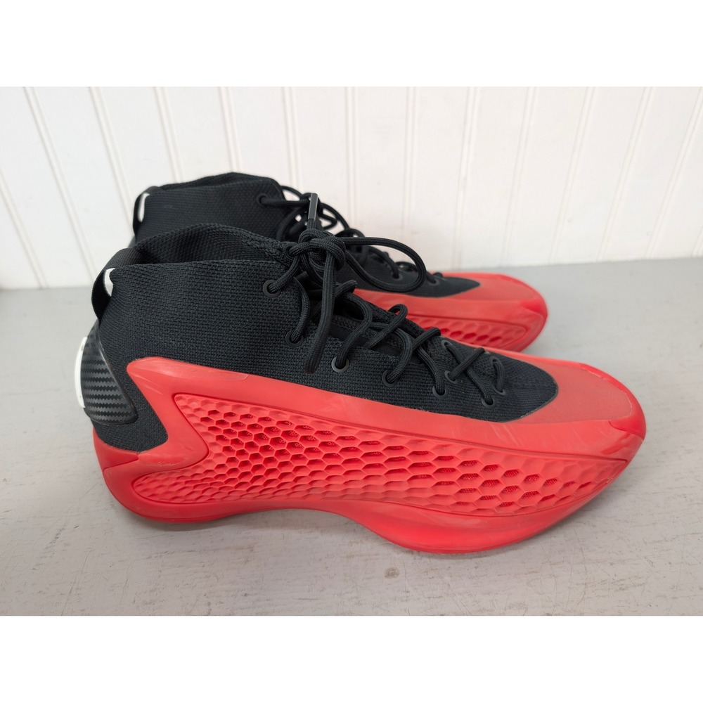 Adidas Anthony Edwards AE 1 Basketball Shoes IG6669 Men's 9.5 Red Black Athletic